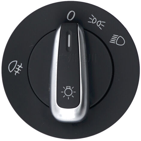 Interrupteur de réglage des phares antibrouillard, interrupteur combiné de phares adapté aux accessoires de voiture Volkswagen Audi (1/4)
