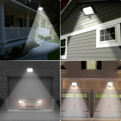 Projecteur LED Exterieur Detecteur de Movement 50W, Lot de 2 Lampe de Sécurité IP66 Étanche, 6500K Blanc Forid Lumière Spot Extérieur, Éclairage de Sécurité pour Jardin, Cour, Garage Projecteur à dét (1/3)