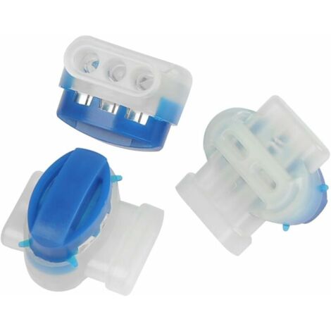 Connecteurs de Câble Remplis de Gel Résine 10pcs Raccord de Câble Etanche Borne à 3 Fils de Connexion pour Robot Tondeuse Jardin Extérieur et Voiture (1/5)