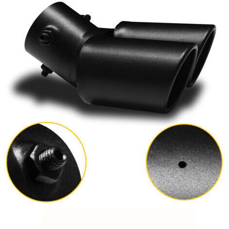 black car rear exhaust muffler tip, matte stainless steel accessories