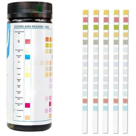 14-in-1 Drinking Water Test Kit, Water Quality Test for Well and Tap Water, 50 Pieces (1/5)