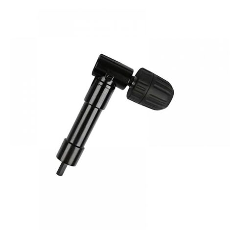 (150×90×35) 90° Self-Tightening Right Angle Chuck, Quick Release Elbow Drill Chuck Screwdriver Bit Angle Attachment Chuck Drill Bit Adapter Right Angle Attachment for Drill (1/5)
