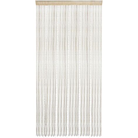 Tassel Wardrobe Curtain for Doors and Doors 1x2m / 39x79 (Champagne)