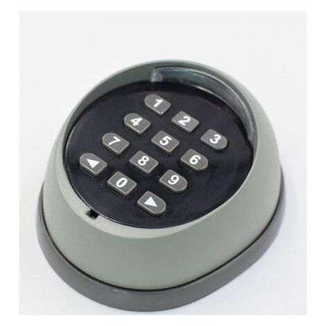 Metal Keypad for Gate Opener, 433MHz Rolling Code Keypad, High Quality Garage Door Access Control Keypad, Black and Gray (Random Colors)