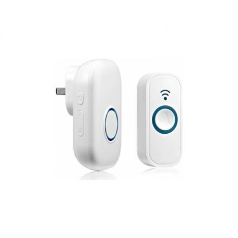 Wireless Doorbell, Wireless Doorbells Waterproof Chime Kit with Plug-in Receiver, for Home, Office, Hotel, etc. (1/5)