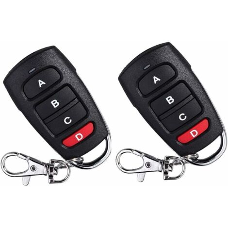 433 MHz 2 Pack Universal Replacement Remote Control for Electric Garage Doors (1/5)