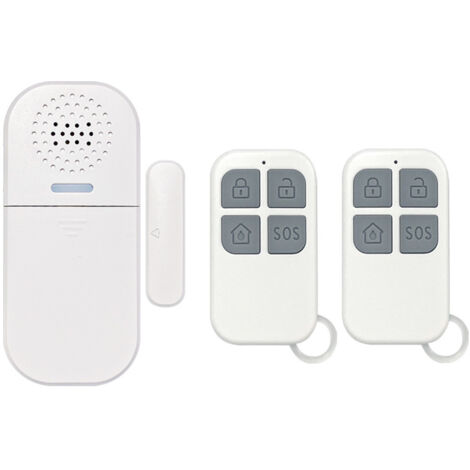 Door and Window Alarm, 2 Remote Controls, 130dB Siren, Adjustable Volume, 5 Function Modes Alarm, Magnetic Security Sensor, Wireless Home Alarm for Home, Shop, Children (1/5)