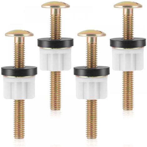 Pack Toilet Seat Screws - Toilet Seat Replacement Parts - Universal Screws - Toilet Seat Fixing Kit - Replacement Nuts and Screws (1/5)