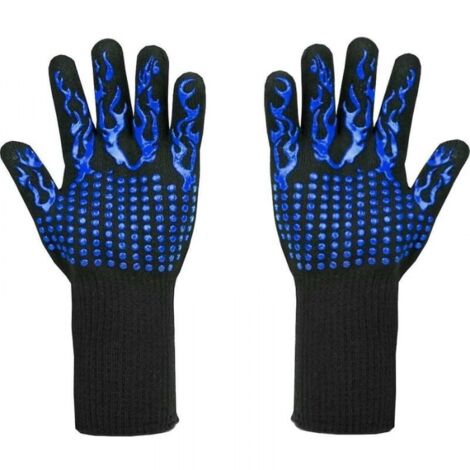 1 Pair Heat Resistant BBQ Gloves up to 800°C - L5 Cut Resistant Gloves - Premium Kitchen Gloves for BBQ, Cooking, Baking and Welding (33cm) (1/5)