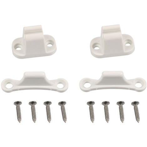 Campervan and Caravan Door Lock, Compatible with 35mm and 48mm Mounting Holes, Campervan Accessories, White Compartment Lock, Reinforced Security for Campervan (1/5)