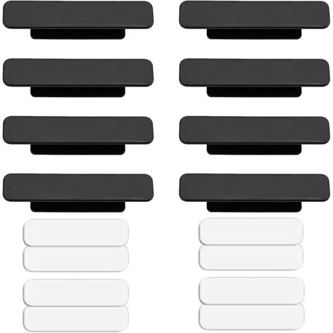 8 Pieces Self-Adhesive Furniture Handles, Self-Adhesive Drawer Handle, Self-Adhesive Kitchen Handle, for Doors, Windows, Drawers, Cabinets, Refrigerators, Toilet Lids (1/5)