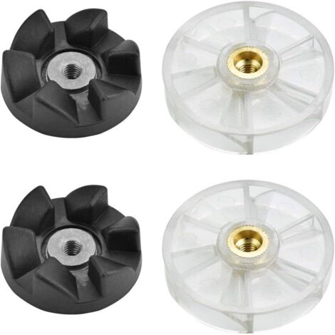 4PCS Blender Gear 600/900W 2 Speed Transparent Base + 2 Black Rubber Gears Blade Gears Rubber Blade Gears Blade Gears (1/5)