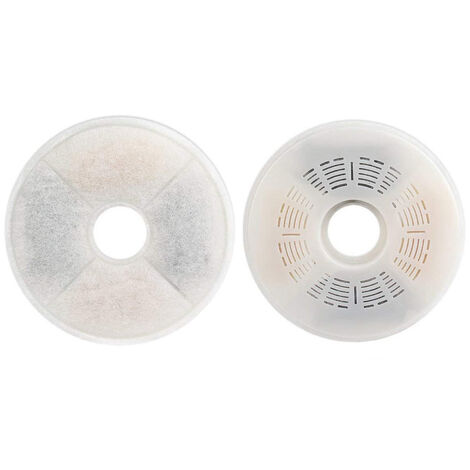 2Pcs Cat Water Fountain Filter, Round Replacement Filter for Dog/Cat, Pet Water Fountain Filter with Activated Carbon (1/5)