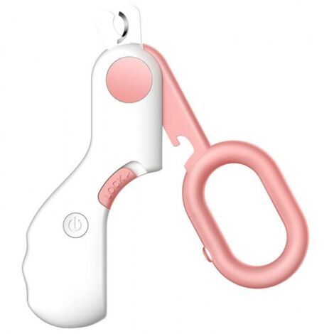 rose Dog and Cat Nail Clippers with LED, Wax, LED Lighting, Stainless Steel/ABS (1/5)