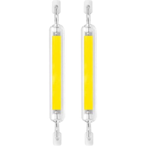 R7s LED Bulb 2 Pack 10W Led Bulbs 78mm Dimmable Double Ended LED Bulbs Light 80W Halogen Bulb Replacement 120V J Type R7s Floodlight 6000K Landscape Lights,Cold White,78mm (1/5)