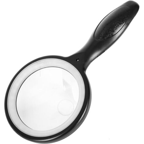 Reading Magnifier, LED Lighting Magnifier English Magnifier - Giant Reading Magnifier USB Rechargeable Magnifier Reading Magnifier for Elderly (1/5)
