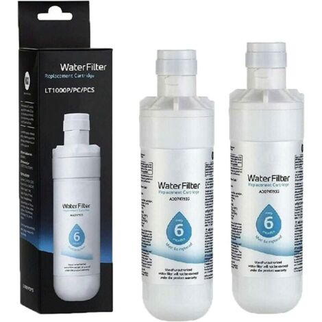 LT1000P Refrigerator Water Filter, 2 Pack, ADQ747935, Replaces LT1000P/PC/PCS, MDJ64844601, ADQ74793501, ADQ7479350 (1/4)