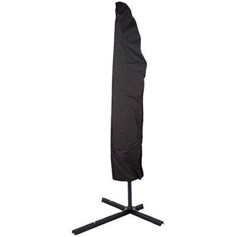 1pc Large Cantilever Parasol Cover with Telescopic Rod Waterproof UV Protection Garden Umbrella Cover (1/4)