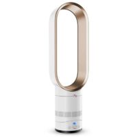 Cool Air Bladeless Electric Fan 16 Inch Child Safety Tower Fan Home Office Air Cooler with Remote Control Fan EU Plug Gold