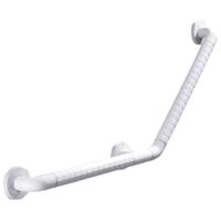 135° Shower Grab Bar 45cm PVC Stainless Steel Toilet Grab Bar for Disabled and Elderly