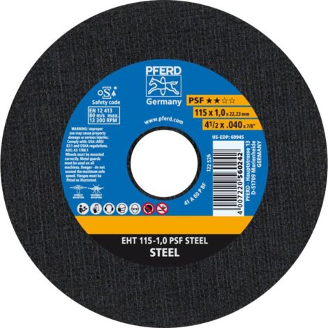 Disco da taglio metallo 115x1 mm PFERD GD1151MP (1/4)