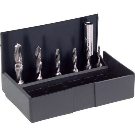 Set Di Bit Misti, Custodia In Plastica, Contenuto: 1 Rispettivamente Trapano Taradeur M3 A M10 (1/5)