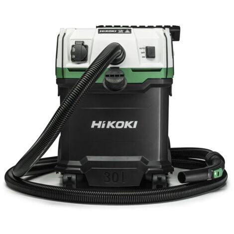 Aspiratore bidone HIKOKI RP300YHWAZ 1200W – Filtro classe H – Uso secco e umido – Presa per elettroutensile – Pulizia filtro manuale (1/5)
