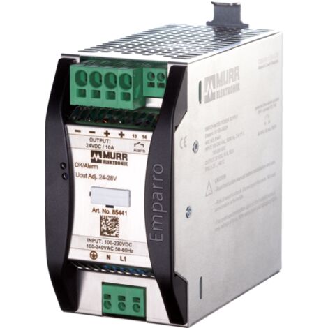 Murrelektronik Emparro 10-100-240/24 Alimentatore per guida DIN 24 V/DC 10 A 240 W Num. uscite:1 x Contenuto 1 pz. (1/2)