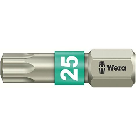 Wera 3867/1 TS SB SiS 05073623001 Inserto Torx T 25 Acciaio inox D 6.3 1 pz. (1/4)