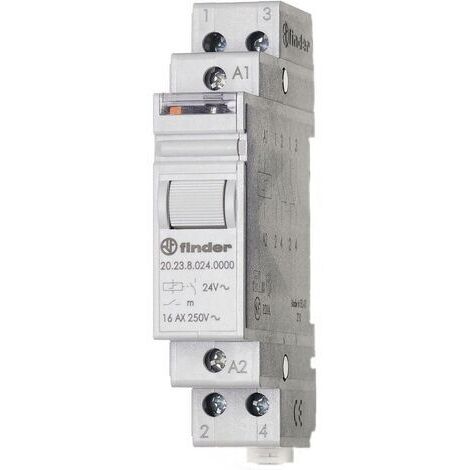 Relè a impulso Guida DIN Finder 20.23.8.230.4000 1 NA, 1 NC 230 V/AC 16 A 4000 VA 1 pz. (1/3)