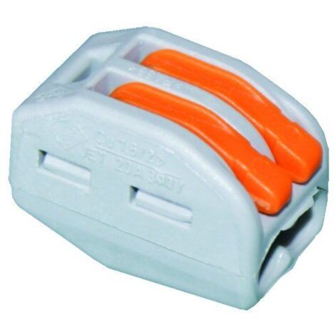 ACOPLADOR RÁPIDO 2X0,08-4MM2 CON PALANCA DE LIBERACIÓN 222-412 - E531AA-WG137