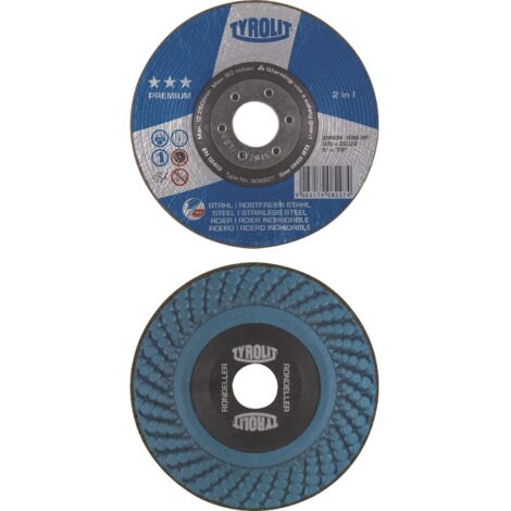 DISCO PARA AMOLAR 125 MM A36-BF TYROLIT BD125A36 (1/5)