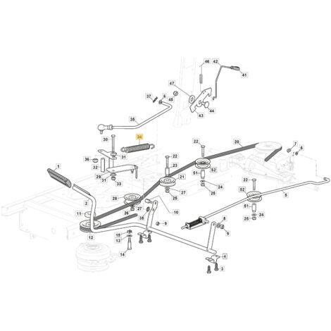 Muelle tensi贸n CASTELGARDEN - GGP - STIGA 125430262/0 - 1254302620