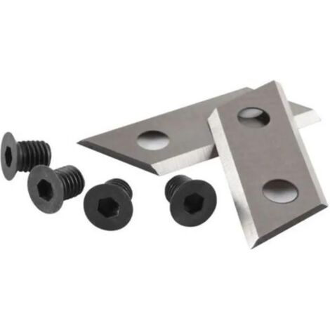 Kit de 2 cuchillos trituradores reversibles originales Ryobi 5132000144 y 5132002646 para el modelo RSH2400R. Reemplaza origen AC030 y