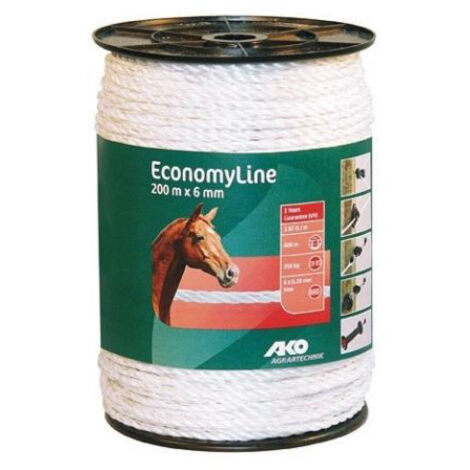 Cuerda para cercado 6 mm x 200 m AKO 44531MA