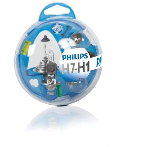 PHILIPS 55720EBKM ESSENTIAL BOX - CAJA DE BOMBILLAS DE RECAMBIO PARA COCHES (H1, H7) (1/4)