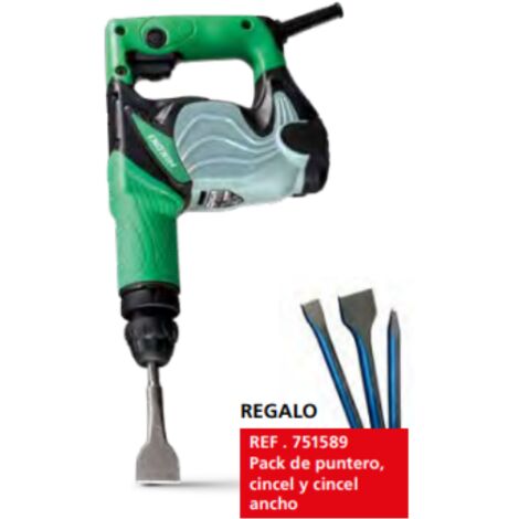 SDS-Plus Martillo picador + REGALO Pack puntero, cincel y cincel ancho HIKOKI H25PVWSZ (1/5)
