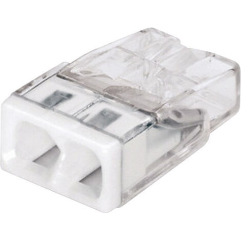 WAGO 2273-202-100 2273 Dosenklemme flexibel: - starr: 0.5-2.5 mm² Polzahl: 2 100 St. Transparent, W