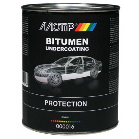 MoTip Unterbodenschutz Bitumen Streichlackdose Schwarz Kfz 1300ml (1/3)