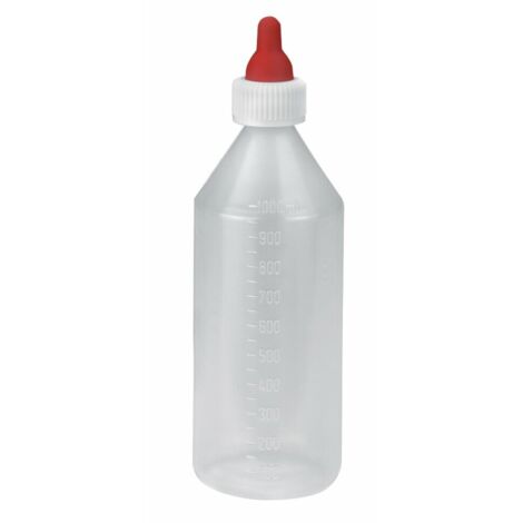 Lämmerflasche ANTI-VAC 1000ml Kunststoff mit Sauger Lämmeraufzucht Viehaufzucht (1/2)
