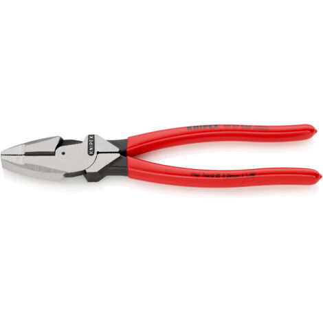 KNIPEX 09 01 240 Kraft-Kombizange "Lineman's Pliers" amerikanisches Modell mit rutschhemmendem Kunststoff überzogen schwarz atramentiert 240 mm (1/3)