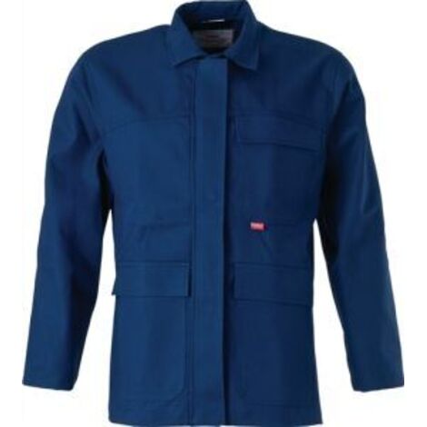 Langjacke 4Safety, marine, Gr. 58, 75/24/1% BW/PL/Karbon, ca. 360 g/m² (1/2)
