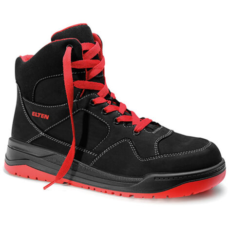 Sicherheitsstiefel Maverick black-red Mid Gr.45 schwarz/rot Leder (1/5)