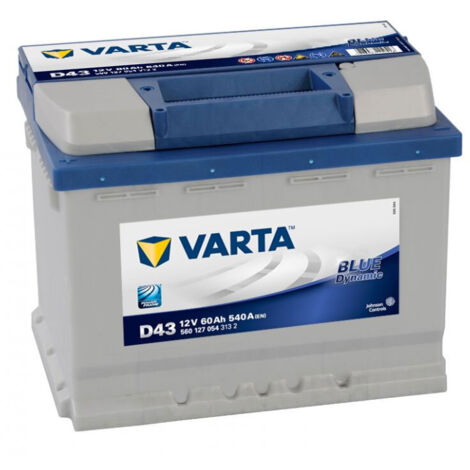 Batterie 12V 60Ah 540A D43 VARTA Dynamic SLI VARTA 560127054 (1/4)