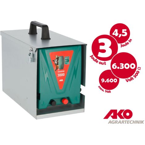 Savanne 3000 12 V Weidezaungerät inkl. Metallbox, 2,7 Joule (1/5)