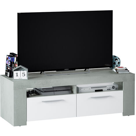 2 pz Mobili TV，Mobili Porta TV，Tavolino TV，Mobile da soggiorno Rovere Fumo  80x31,5x36 cm in Legno Multistrato CNWI647156 MaisonChic