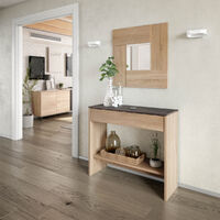 Mobile ingresso con cassetto ripiano e specchio ROVERE 92 X 33 X 79 cm  0X6741F