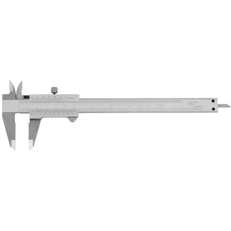 Calibro monoblocco inox cromato opaco Fervi c011/200