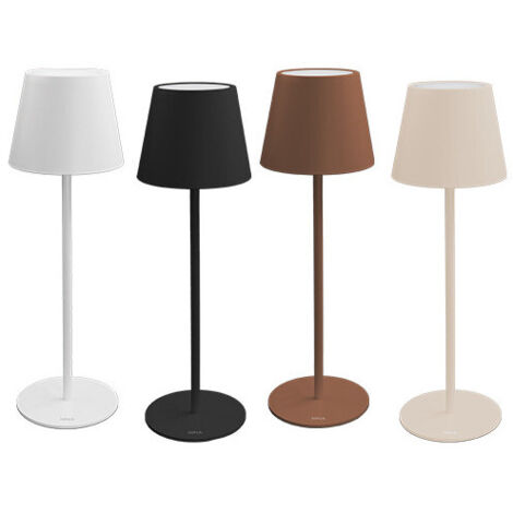 LAMPADA TAVOLO ECOLIGHT NINA RICARICABILE USB DIMMERABILE 180 LM MARRONE