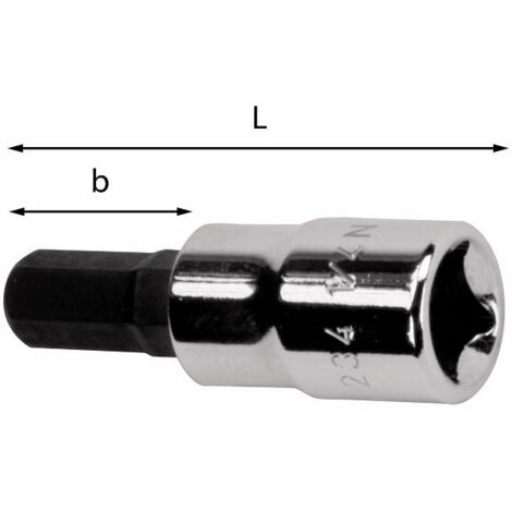CHIAVE A BUSSOLA PER VITI CON ESAGONO INCASSATO 234 1/4 N 2,5X14